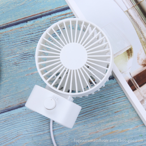 Dual Blades Mini Desk Fan with 2 Speeds